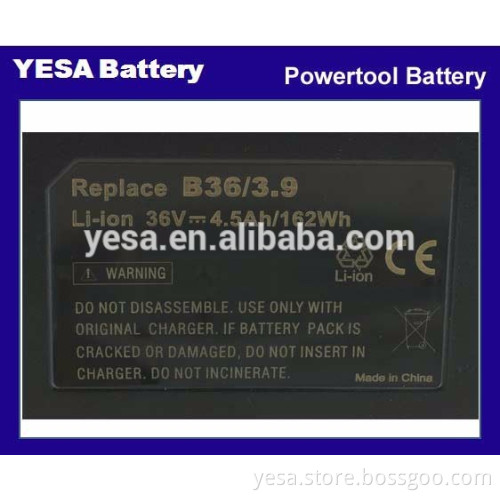 Power Tool Battery 36V 4.5Ah/ 6.0Ah for HILTI B 36/3.0 B 36/6.0 B36/3.9 hilti 36v battery
